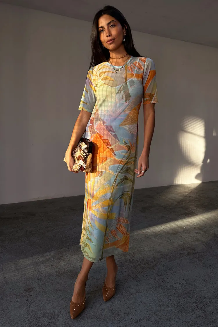 Sky Sydney Mesh Midi Dress sold by Never Fully Dressed product image thumbnail 5