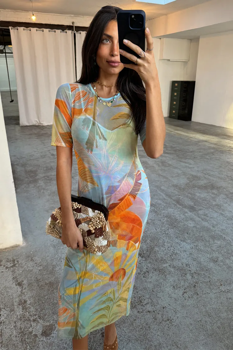 Sky Sydney Mesh Midi Dress sold by Never Fully Dressed product image thumbnail 2