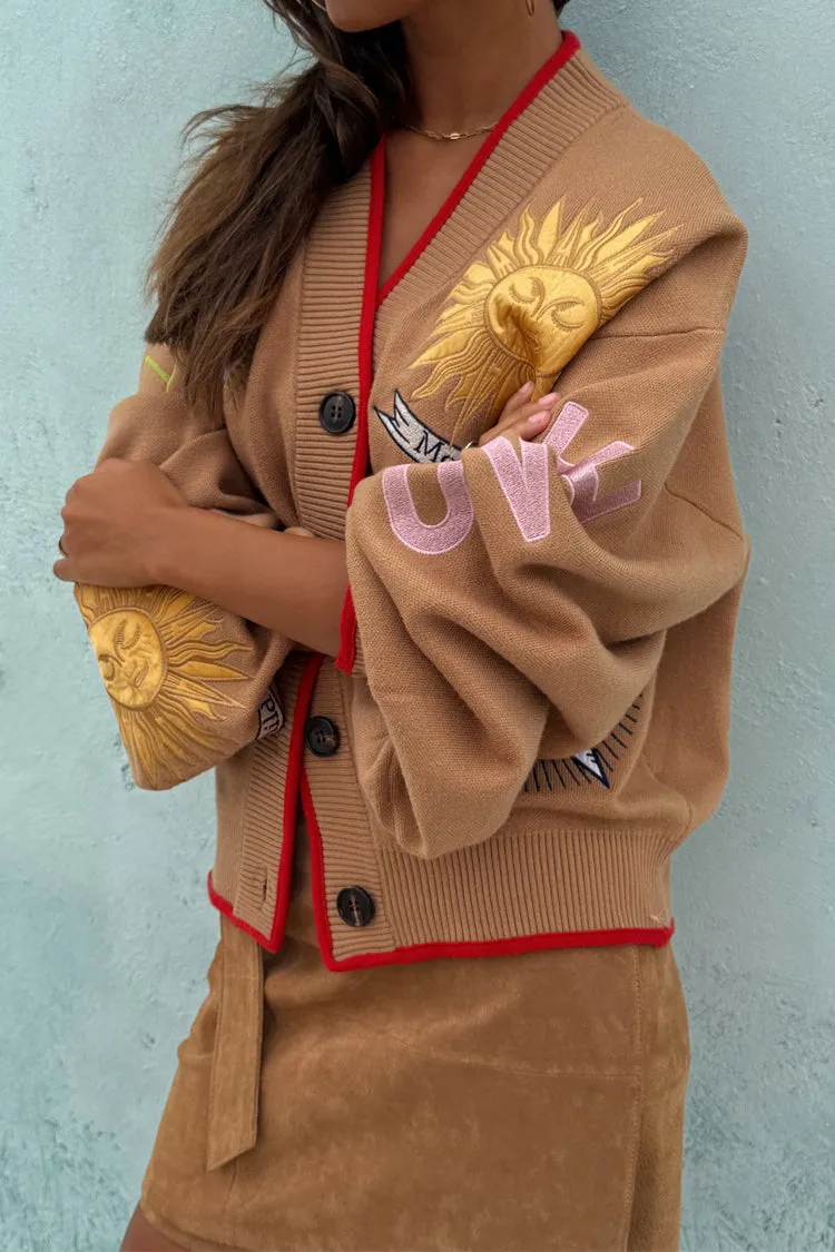 Camel Mystical Cardigan sold by Never Fully Dressed product image thumbnail 3