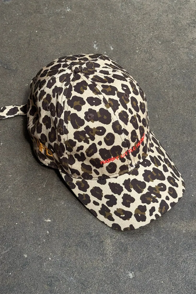 Leopard Happy Place Cap sold by Never Fully Dressed