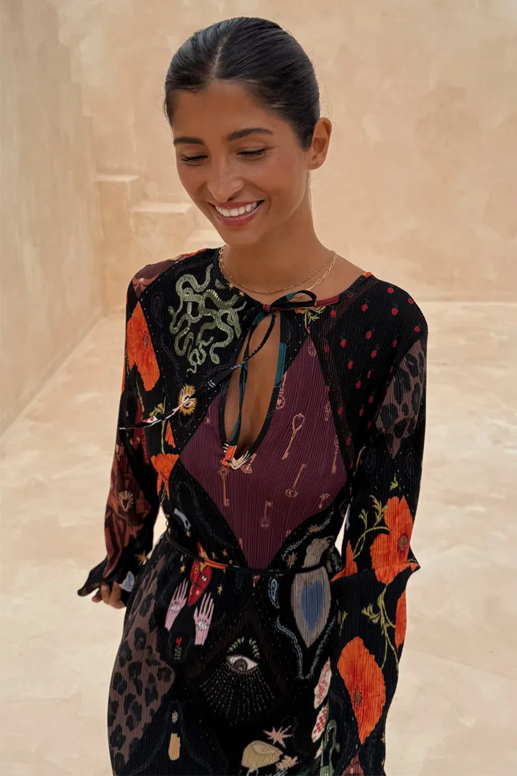 Night Garden Gaia Plisse Dress sold by Never Fully Dressed product image thumbnail 3
