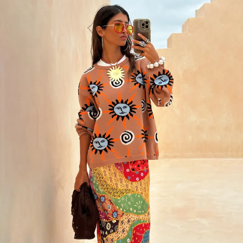 Tan Sun Copenhagen Jumper sold by Never Fully Dressed