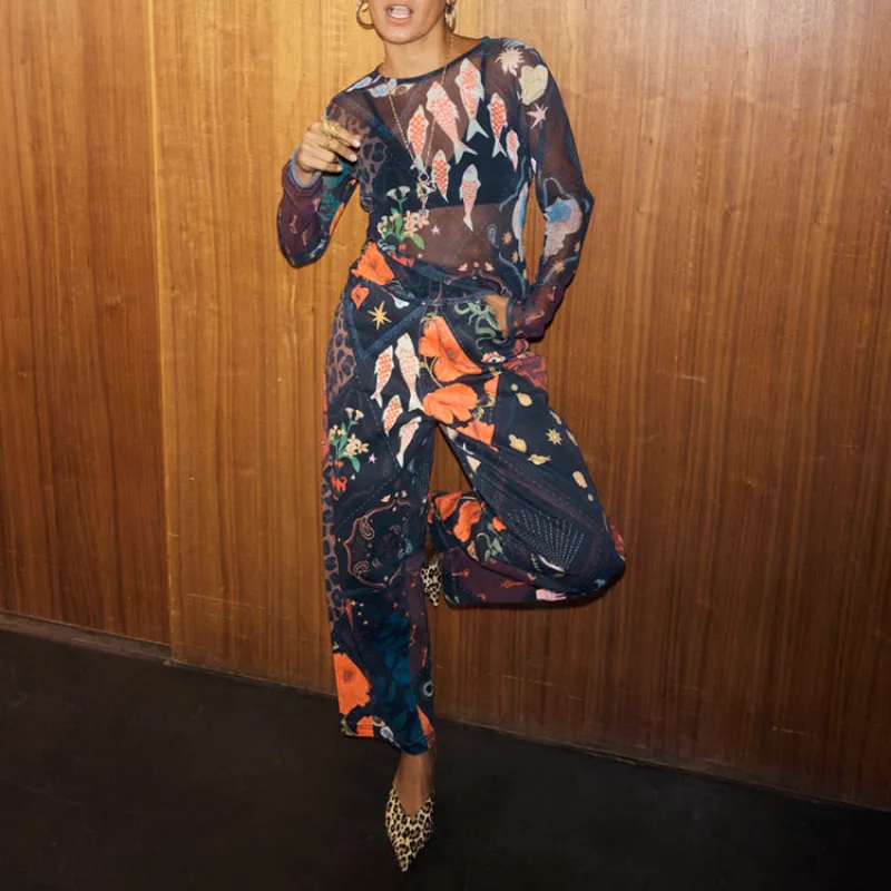 Night Garden Barrel Jeans sold by Never Fully Dressed