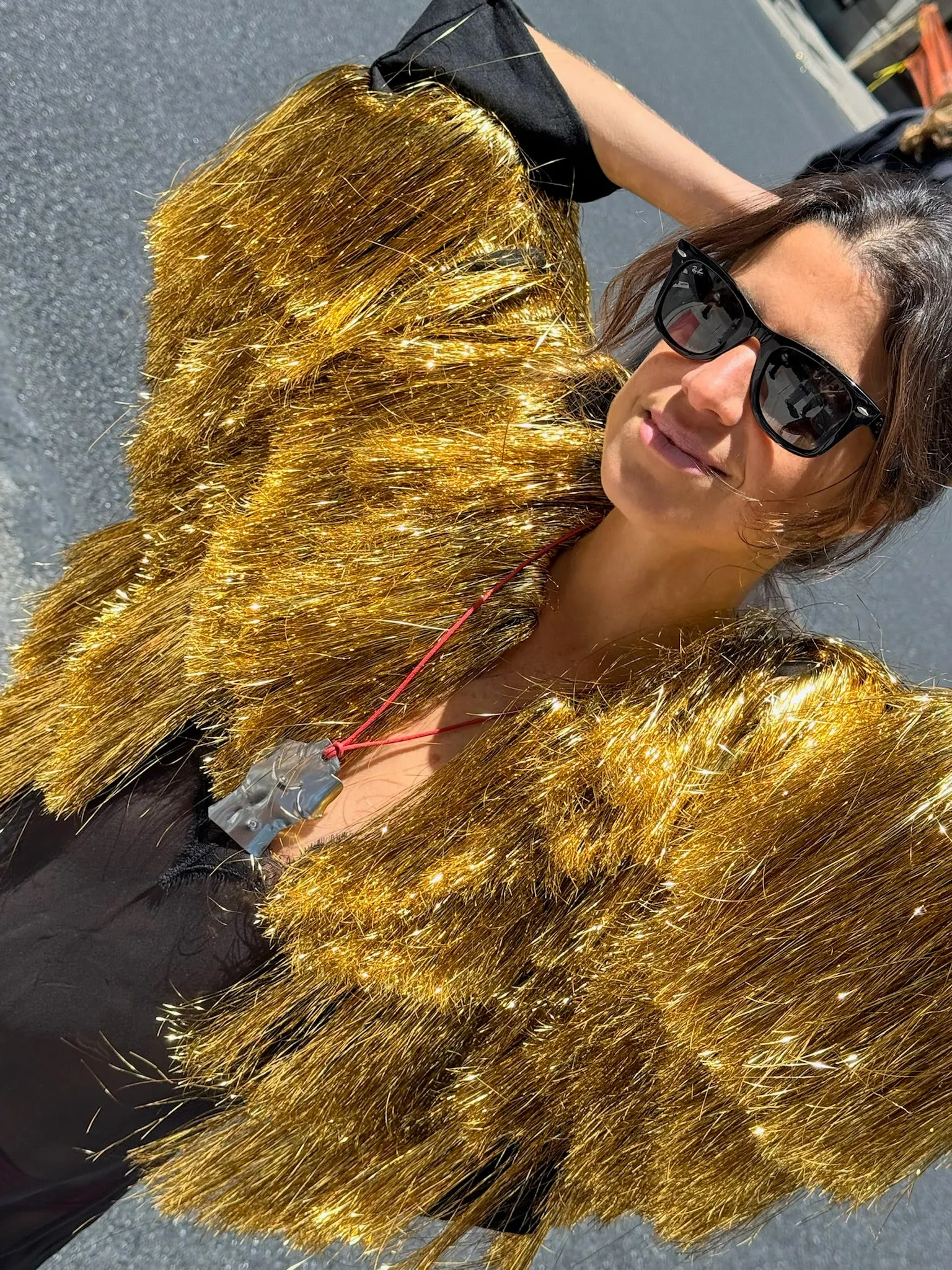 Gold Fringe Jacket sold by Never Fully Dressed product image thumbnail 4