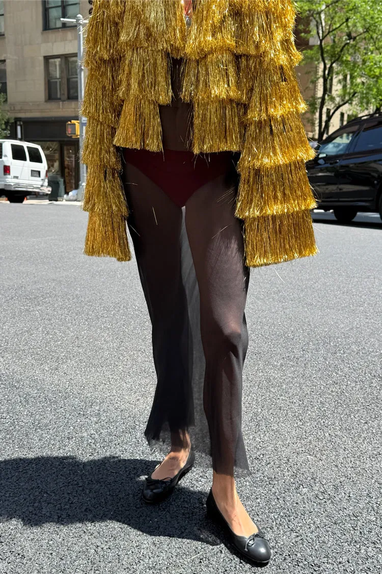 Gold Fringe Jacket sold by Never Fully Dressed product image thumbnail 3