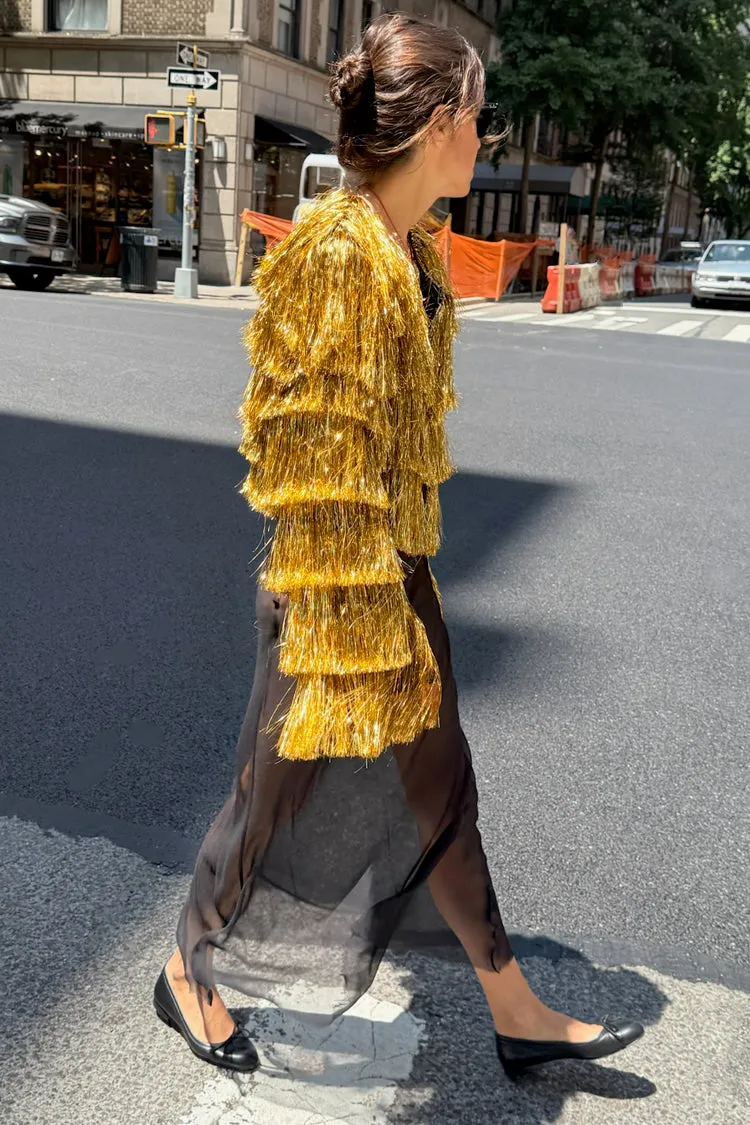Gold Fringe Jacket sold by Never Fully Dressed product image thumbnail 5
