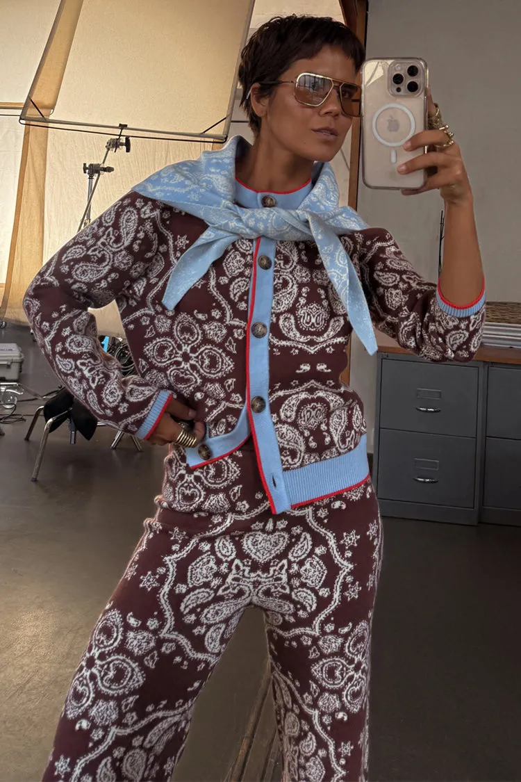 Chocolate Bandana Holly Cardigan sold by Never Fully Dressed product image thumbnail 2