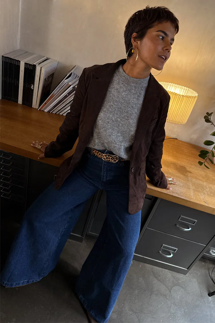 Chocolate Suede Jacket sold by Never Fully Dressed product image thumbnail 2