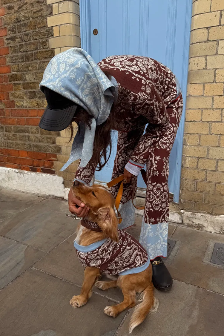 Chocolate Bandana Dog Jumper sold by Never Fully Dressed product image thumbnail 2