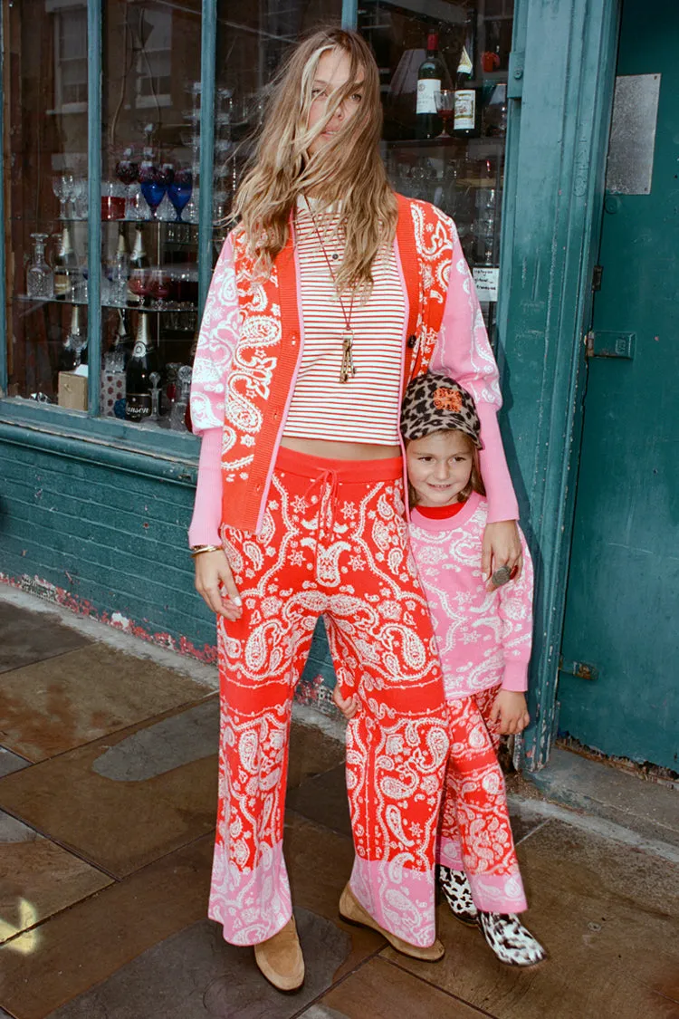 Red Bandana Wide Leg Trousers sold by Never Fully Dressed product image thumbnail 2