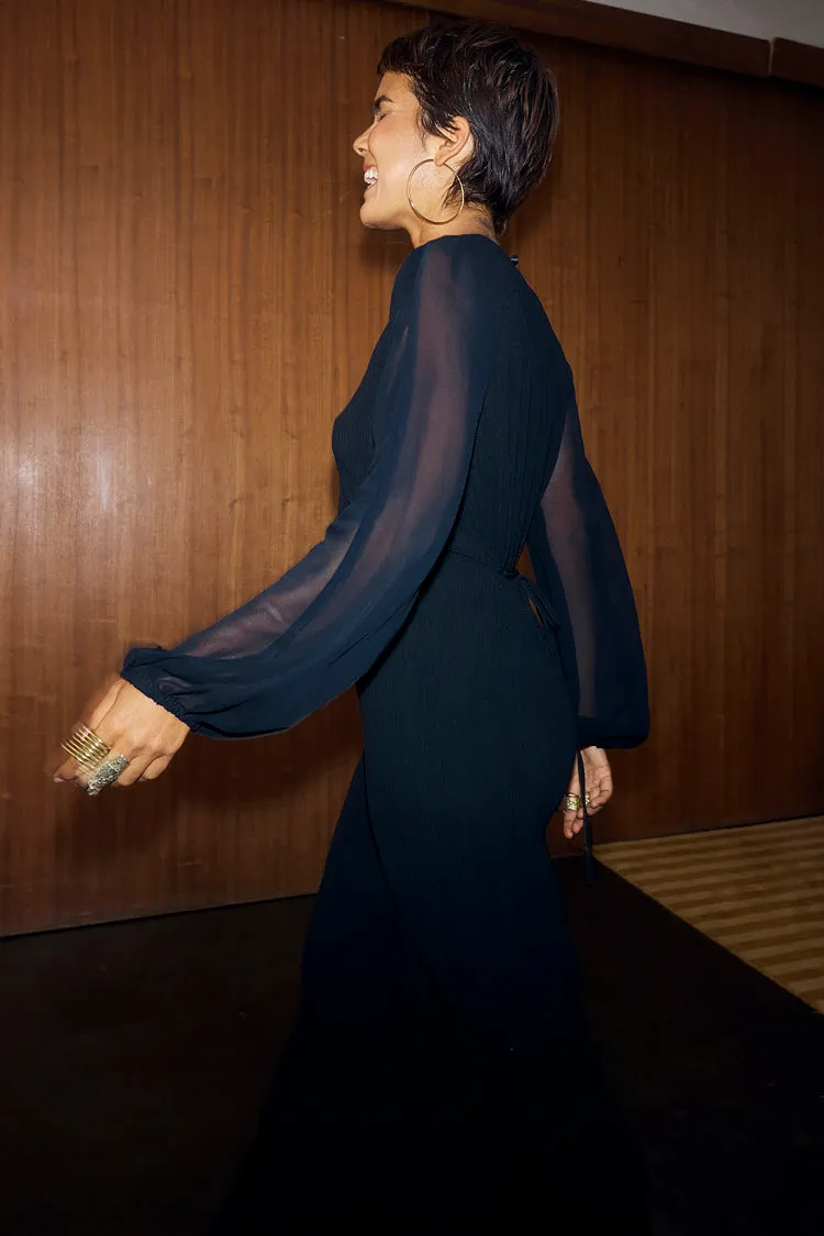 Black Plisse Perrie Dress sold by Never Fully Dressed product image thumbnail 5