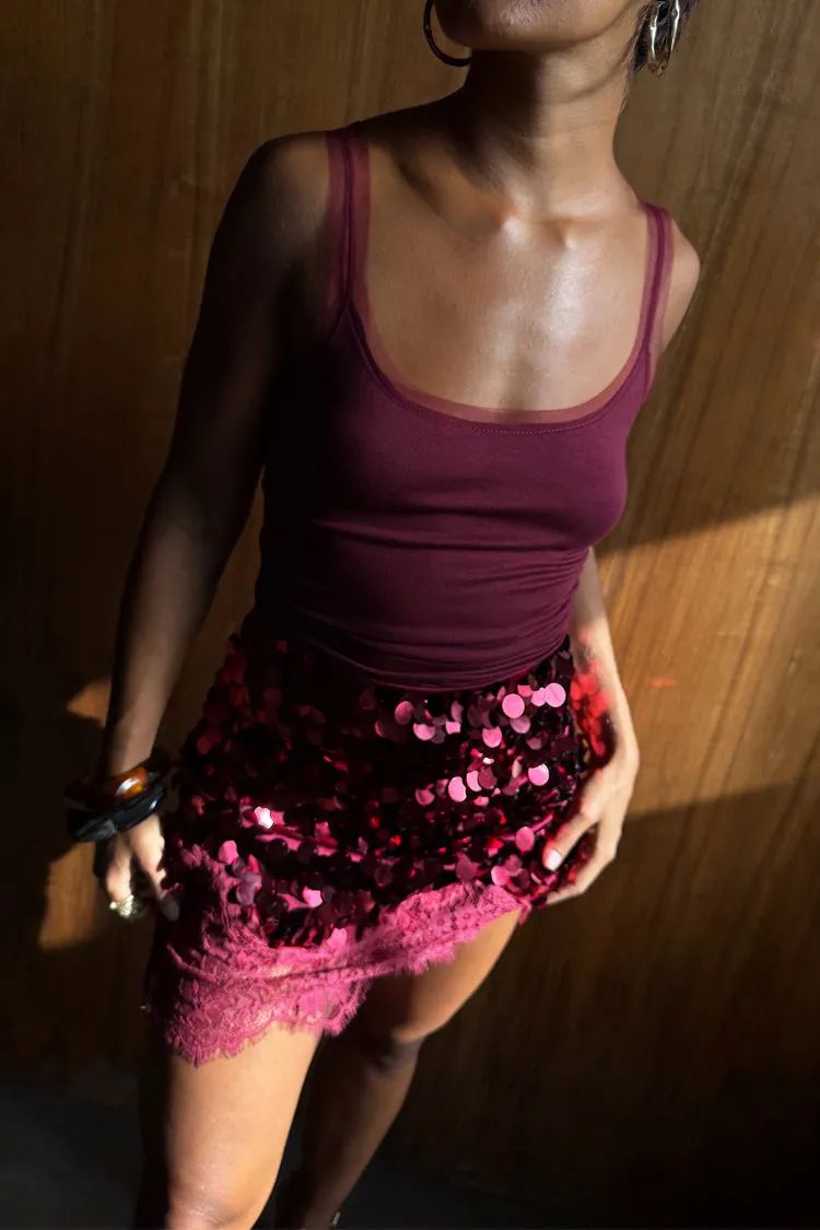 Wine Teddy Vest sold by Never Fully Dressed product image thumbnail 4