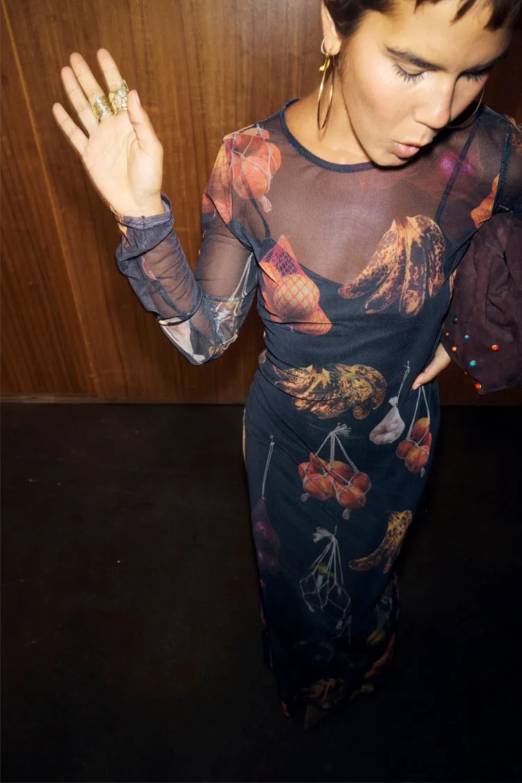 Verduras Mesh Dress sold by Never Fully Dressed product image thumbnail 2