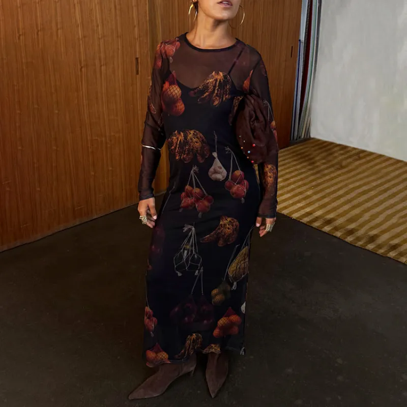 Verduras Mesh Dress sold by Never Fully Dressed