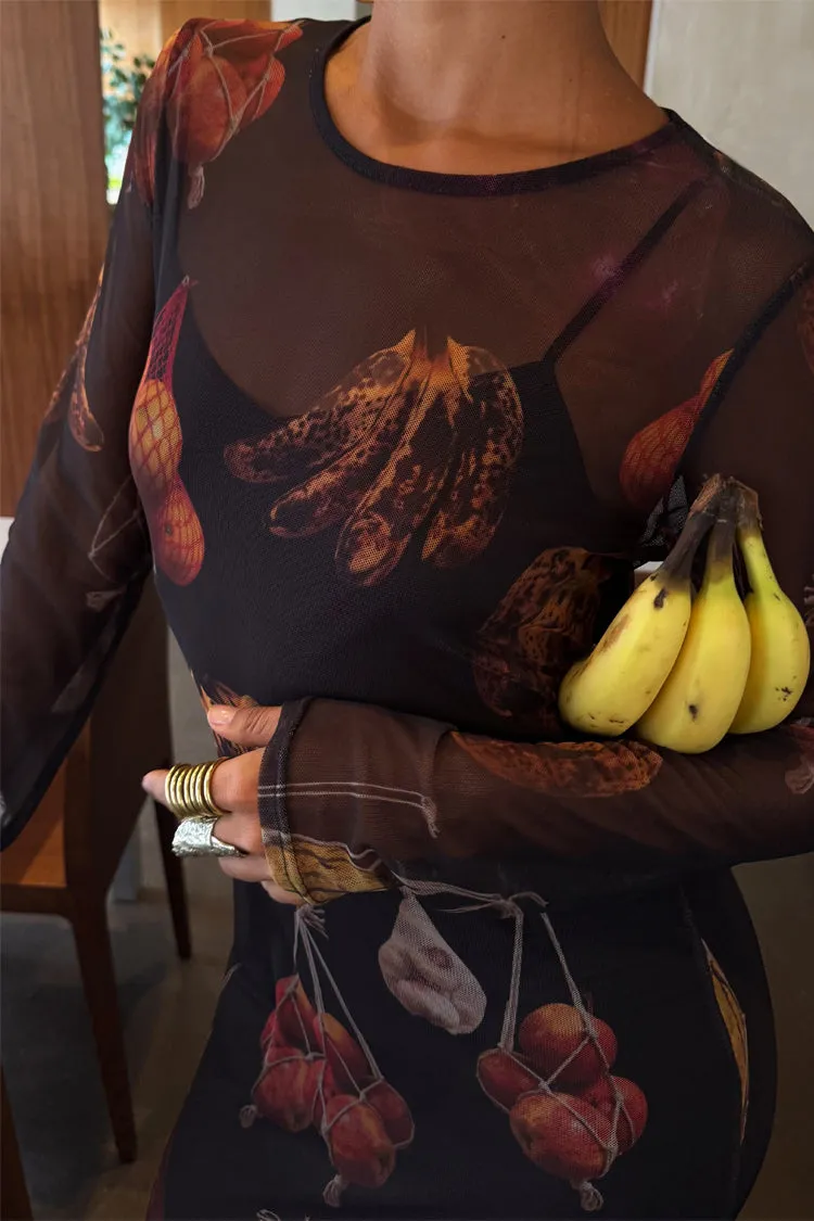 Verduras Mesh Dress sold by Never Fully Dressed product image thumbnail 5