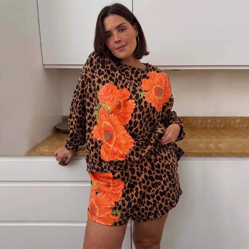 Poppy Leopard Sweatshirt sold by Never Fully Dressed
