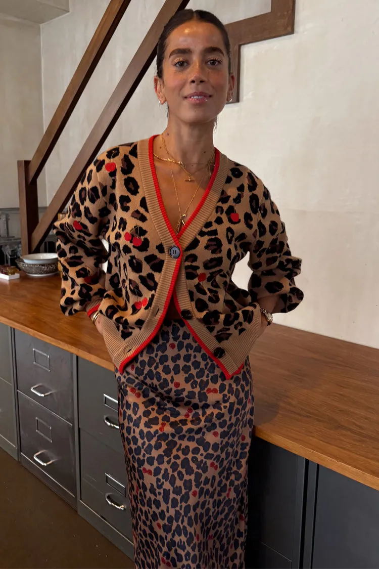 Cherry Leopard Cardigan sold by Never Fully Dressed product image thumbnail 3