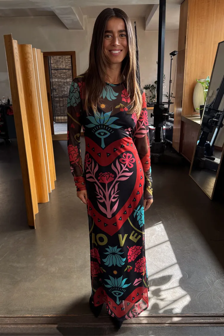 Black Amara Mesh Dress sold by Never Fully Dressed product image thumbnail 5