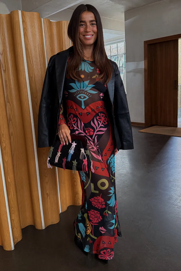 Black Amara Mesh Dress sold by Never Fully Dressed product image thumbnail 4