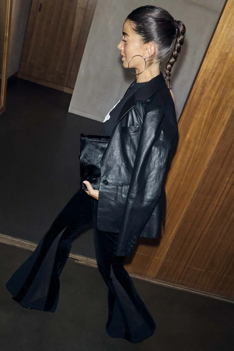 Black Velvet Diva Trousers sold by Never Fully Dressed product image thumbnail 4