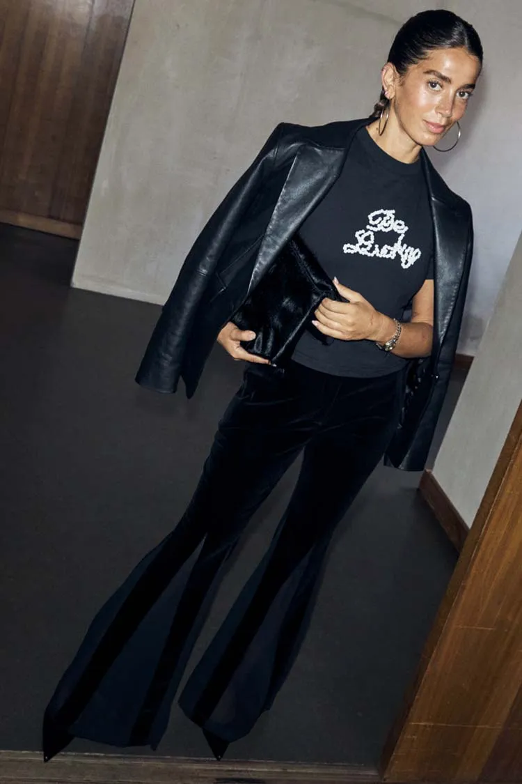 Black Velvet Diva Trousers sold by Never Fully Dressed product image thumbnail 5