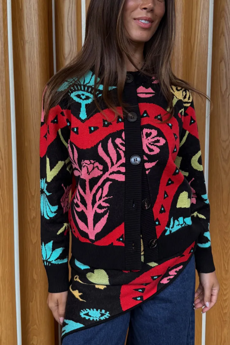 Black Amara Hollie Cardigan sold by Never Fully Dressed product image thumbnail 2