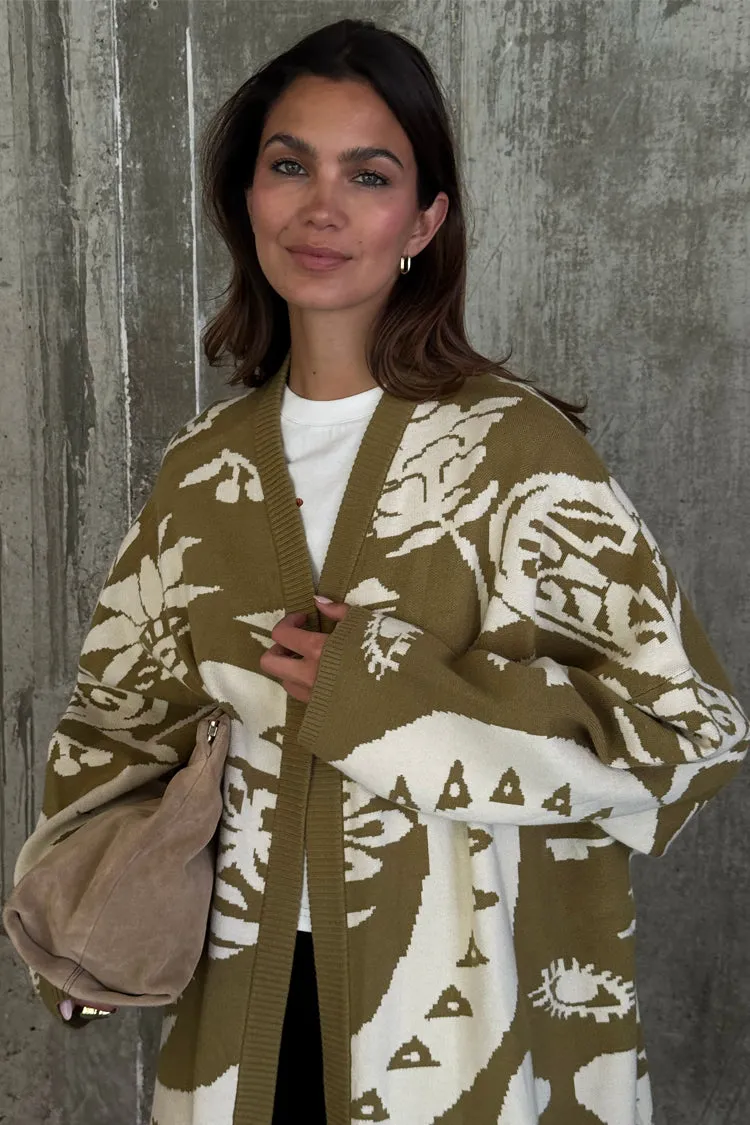 Olive Amara Knit Coatigan sold by Never Fully Dressed product image thumbnail 4