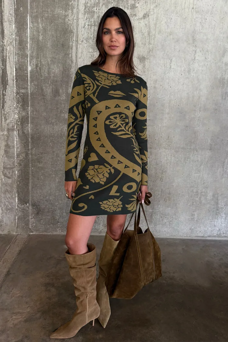 Olive Amara Knit Mini Dress sold by Never Fully Dressed product image thumbnail 5