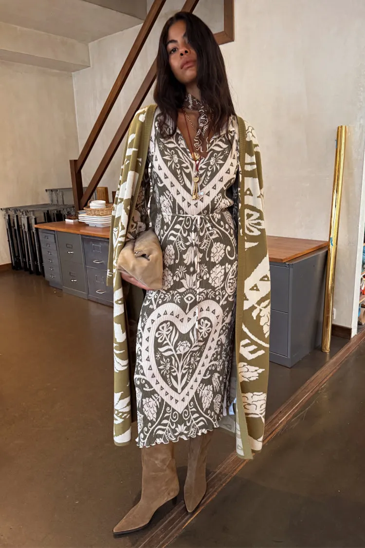 Olive Amara Plisse Gaia Dress sold by Never Fully Dressed product image thumbnail 5