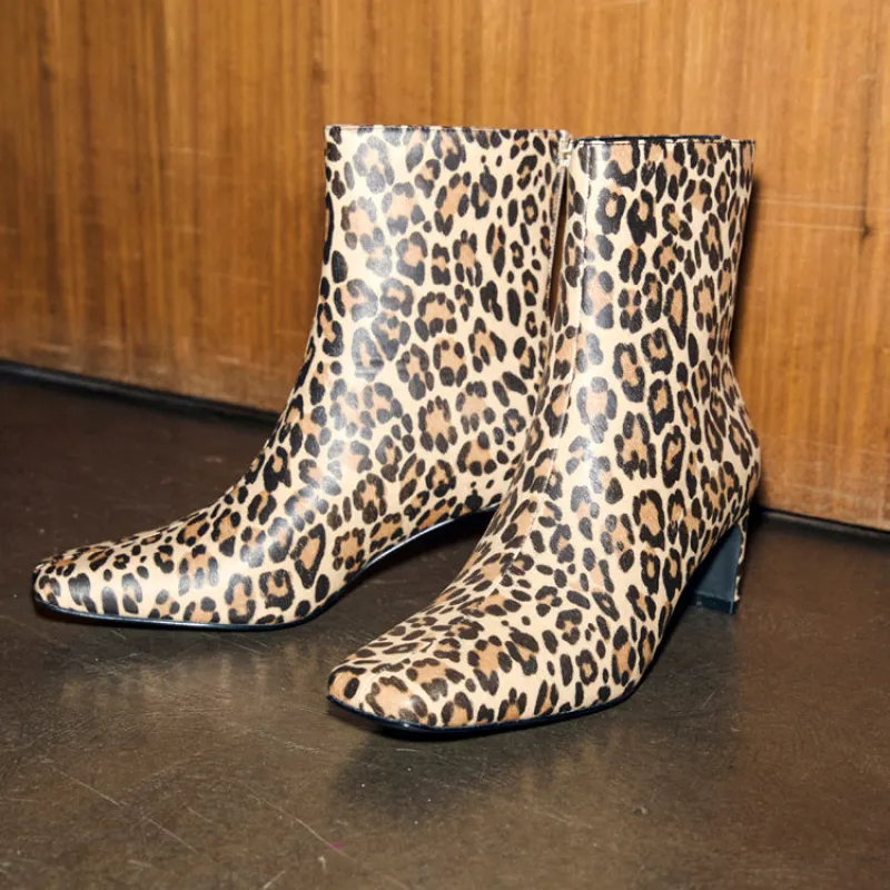 Leopard Heel Boot sold by Never Fully Dressed