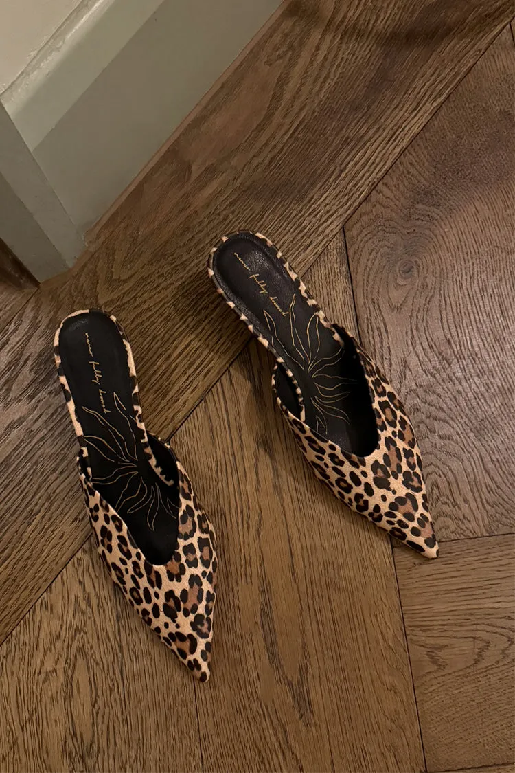 Leopard Heel Mules sold by Never Fully Dressed product image thumbnail 4