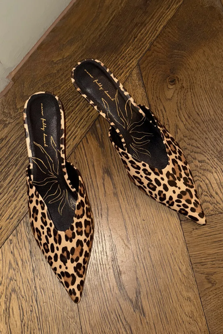 Leopard Heel Mules sold by Never Fully Dressed product image thumbnail 2