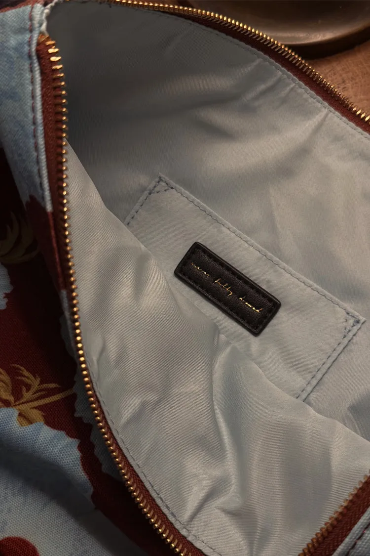 Blue & Burgundy Poppy Laptop Case sold by Never Fully Dressed product image thumbnail 5