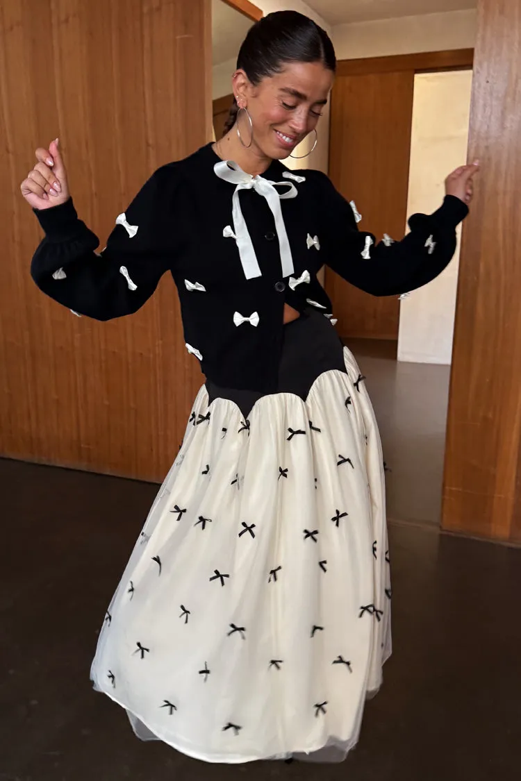 Black Bow Monika Skirt sold by Never Fully Dressed product image thumbnail 4