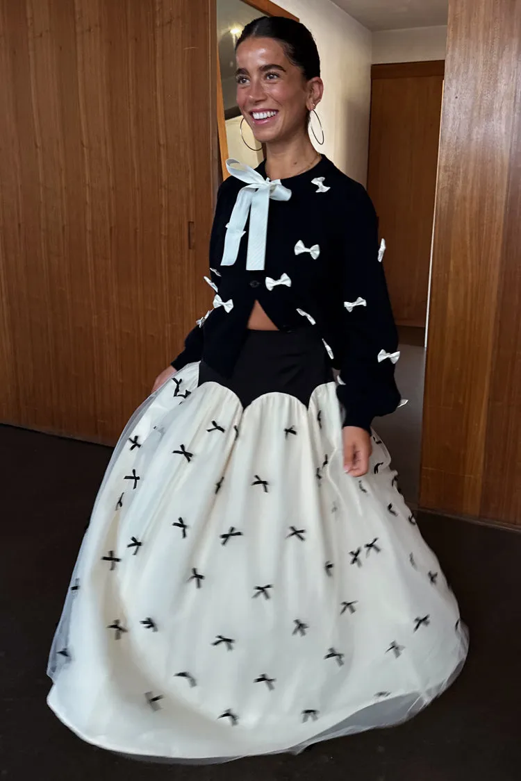 Black Bow Monika Skirt sold by Never Fully Dressed product image thumbnail 3