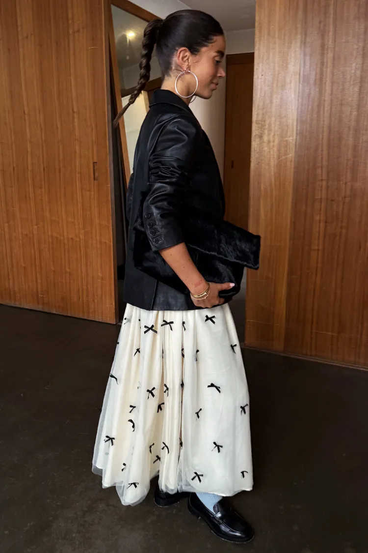 Black Bow Monika Skirt sold by Never Fully Dressed product image thumbnail 2