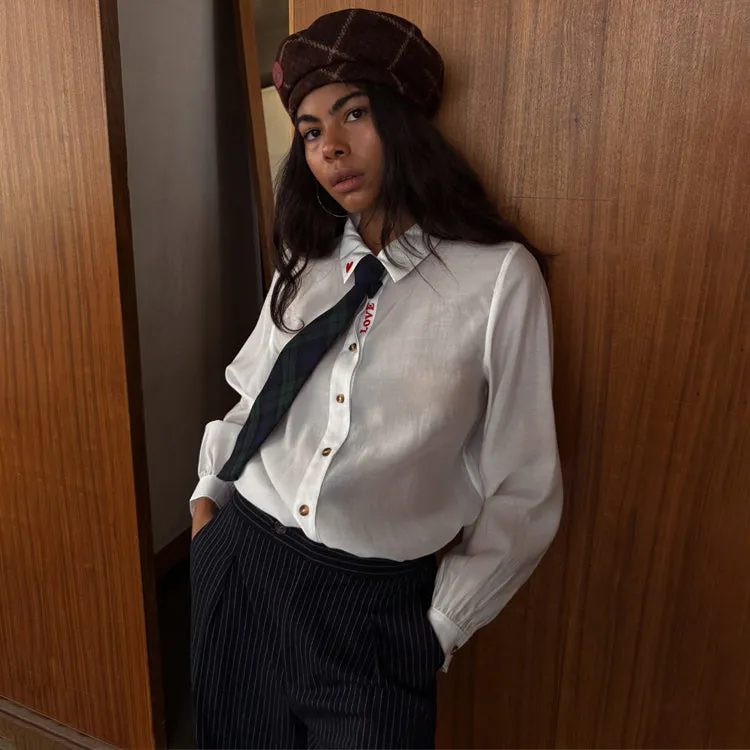 White Love Miley Shirt sold by Never Fully Dressed