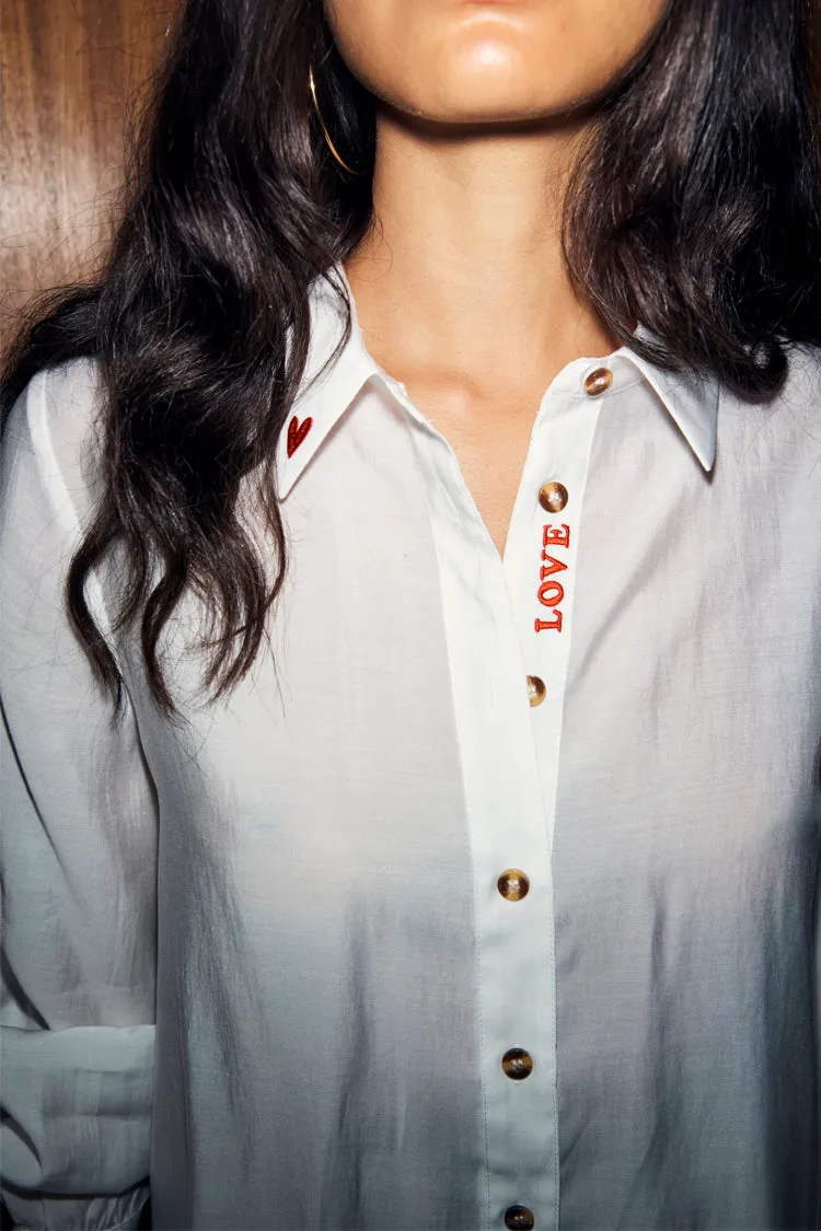 White Love Miley Shirt sold by Never Fully Dressed product image thumbnail 3