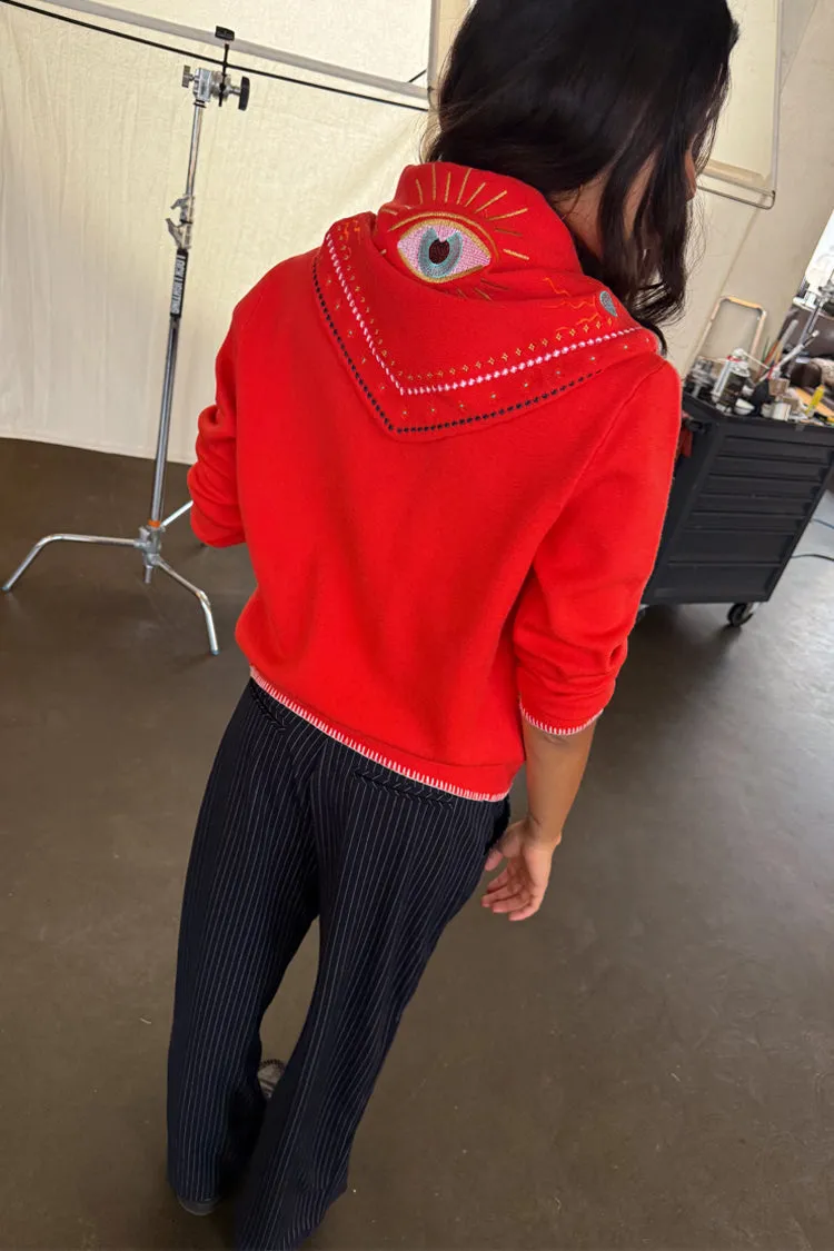 Red Mystical Knit Bandana sold by Never Fully Dressed product image thumbnail 4