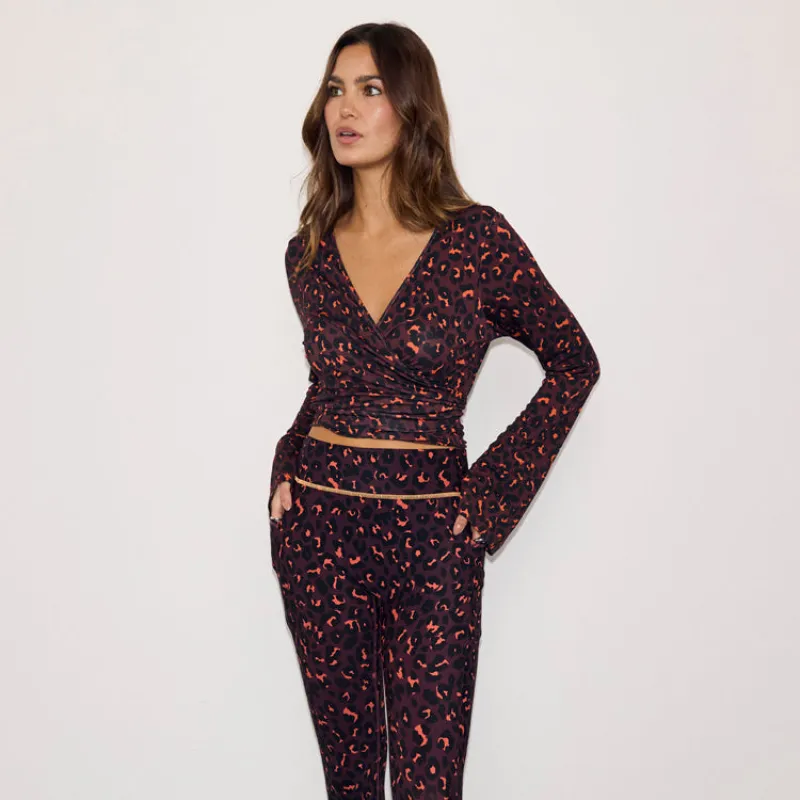 Dark Leopard Ballet Wrap sold by Never Fully Dressed