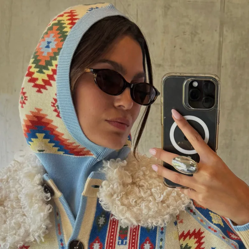 Knitted Bridget Snood sold by Never Fully Dressed