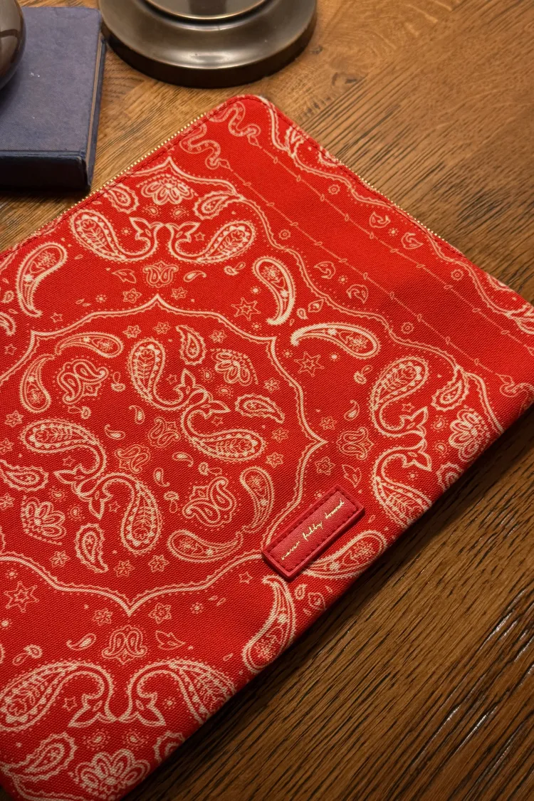 Red Bandana Laptop Case sold by Never Fully Dressed product image thumbnail 2