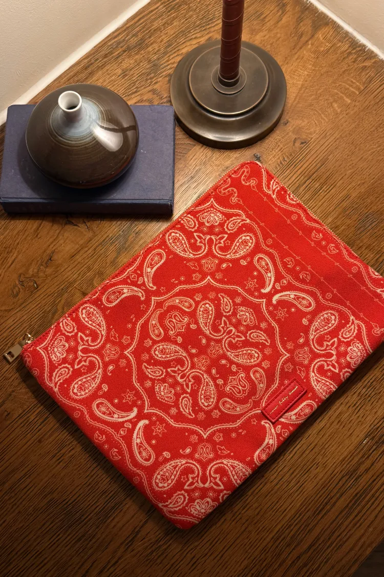 Red Bandana Laptop Case sold by Never Fully Dressed product image thumbnail 4