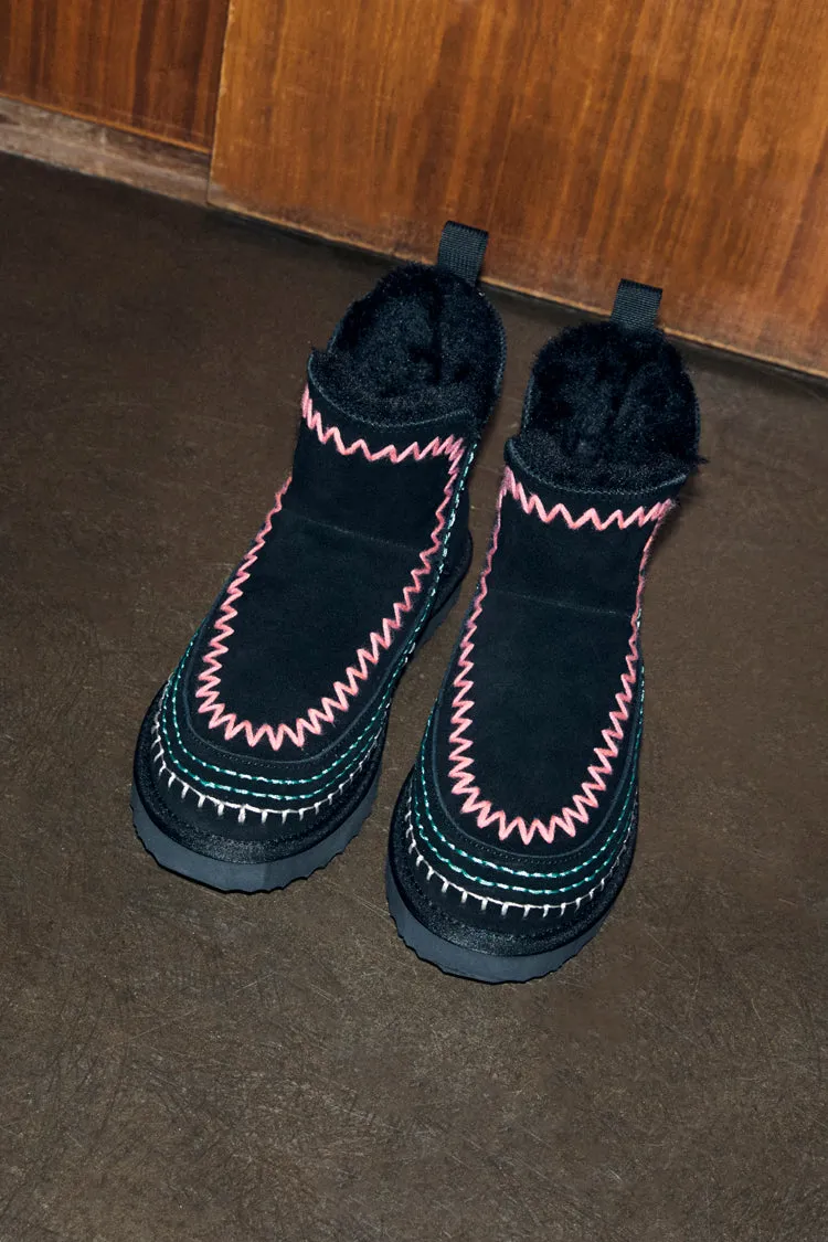 Black Stitch Suede Boots sold by Never Fully Dressed product image thumbnail 4