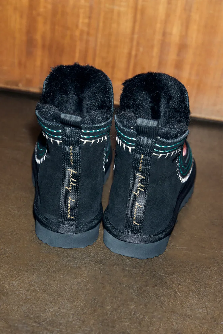 Black Stitch Suede Boots sold by Never Fully Dressed product image thumbnail 5