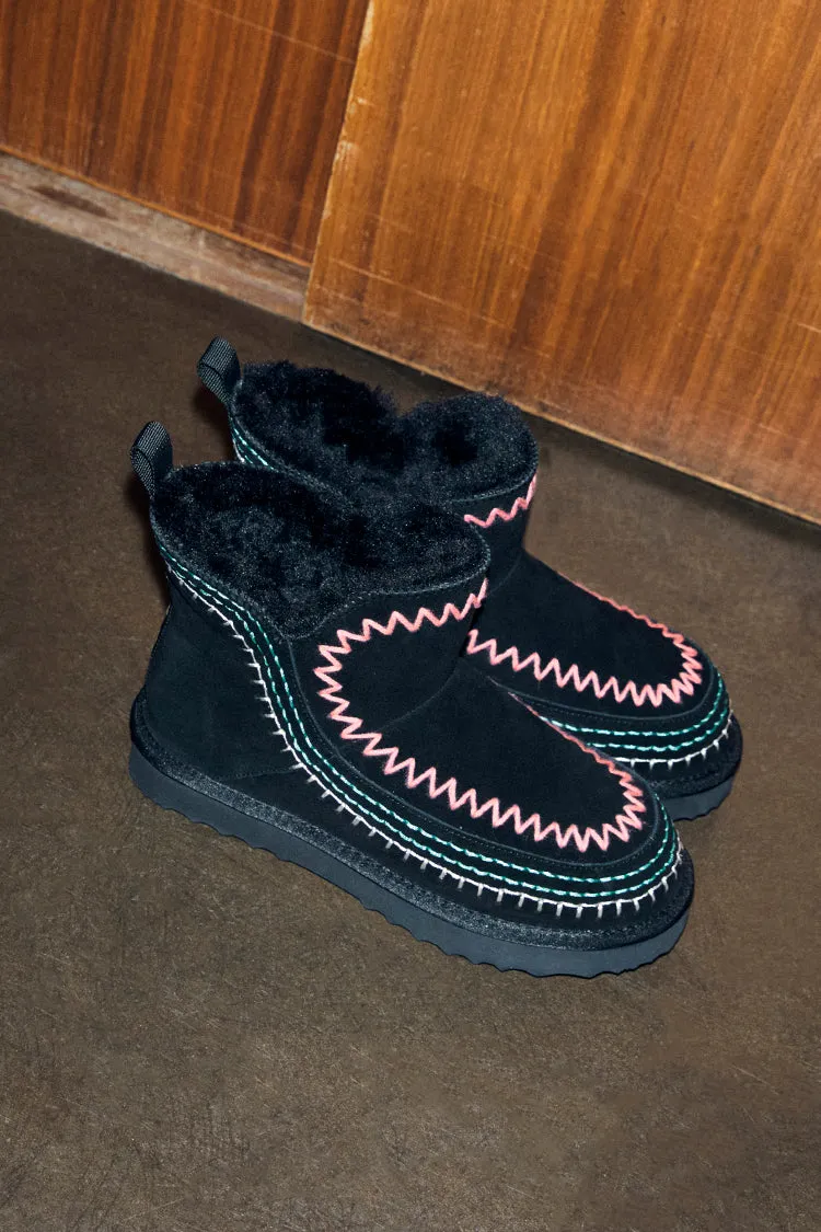 Black Stitch Suede Boots sold by Never Fully Dressed product image thumbnail 2