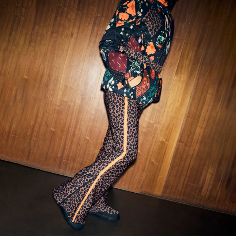 Leopard Ski Trousers sold by Never Fully Dressed