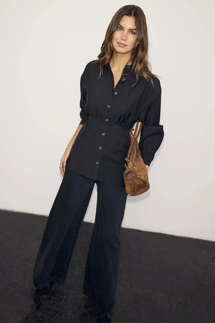 Black Zoe Shirt sold by Never Fully Dressed product image thumbnail 3