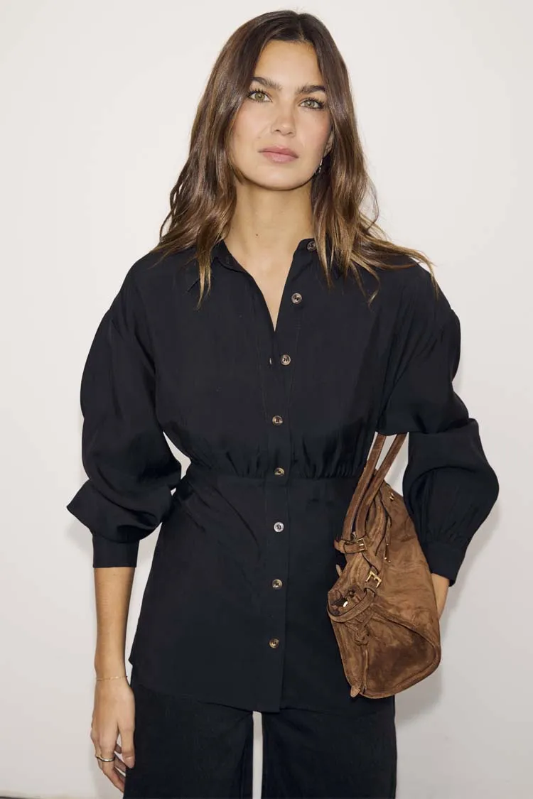 Black Zoe Shirt sold by Never Fully Dressed product image thumbnail 2