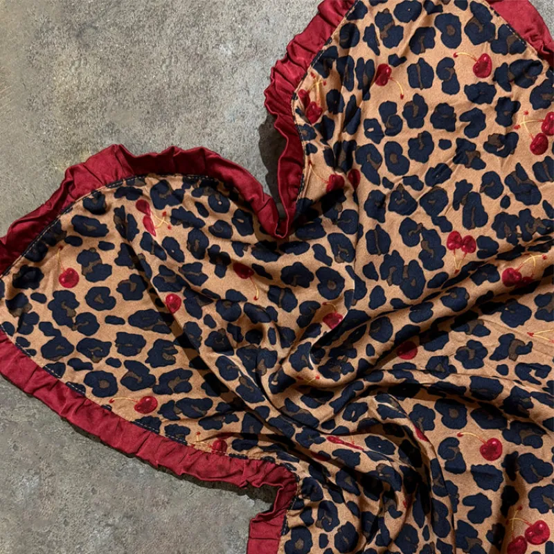Cherry Leopard Bandana sold by Never Fully Dressed